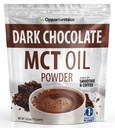 Opportuniteas MCT Oil Powder, Keto Creamer für Kaffee, Getränke &amp; Feuchtigkeit, Low Carb Keto Friendly, Boost Energy&Mental Focus, Supplement für ketogene Ernährung, Gluten Free&Non-GMO, Dark Chocolate 6 oz