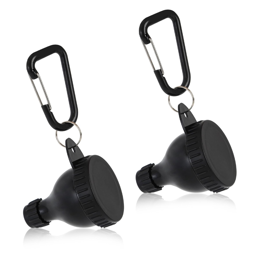 2 Pcs Protein Powder Container, Protein Powder Container, Protein Powder Container to Go, Pré-entraînement/Gym Supplemen Keychain (Noir, 50ml)