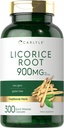 Carlyle Licorice Root Capsules 900mg | 300 Count | Root Extract Supplement | Non-GMO, Glutenfrei