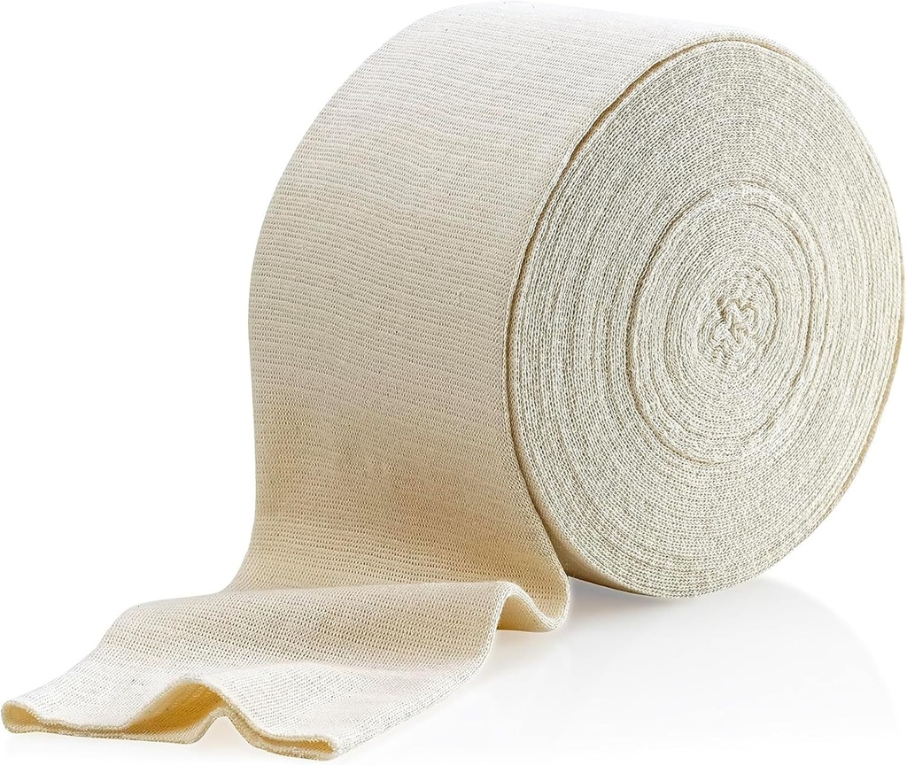 Elastische Tubular Support Bandage Größe B, 10M Box - Natürliche Farbe (2.5" X 33 Fuß) für große Knie Unterstützung Bandage -Medium Oberschenkel, Baumwolle Spandex