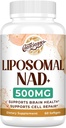 Liposomal NAD+ 500 MG Supplemento, True NAD Plus Supplement, Assorbimento Superiore, Boost NAD+ Più Efficiente Di Nicotinamide Riboside per Energia Cellulare, Invecchiamento sano, 60 Serve