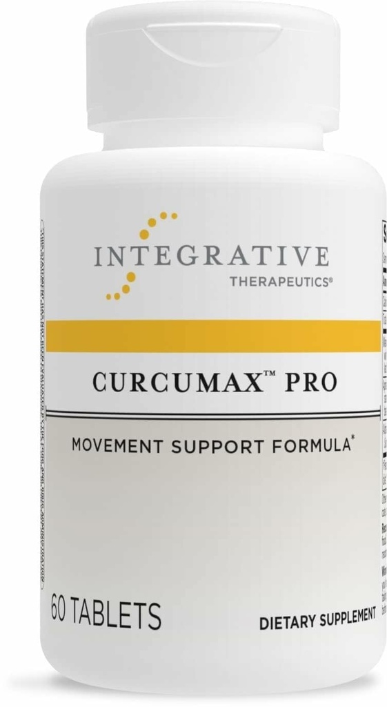 Thérapeutique intégrative Curcumax Pro - Supplément pour le mouvement sain pour les hommes et les femmes - Soutiens Désagrément occasionnel associé à la surutilisation* - Sans lait et végétalien - 60 comprimés (30 portions)