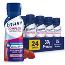 Ensure complete Strawberry Nutrition Shake, Complete, Balanced Meal Replacement, Ready to Drink, 30g Protein, 25 Vitamins & Minerals, 10 fl oz—24 Pack