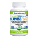 Power By Naturals SeaMoss Plus - USDA Organic Irish Sea Moss Capsules w/Wild Harvested Irish Seamoss, Bladderwrack & Burdock Root Immunity Supplement Sea Moss Pills für Erwachsene 60Ct - 1 Pack