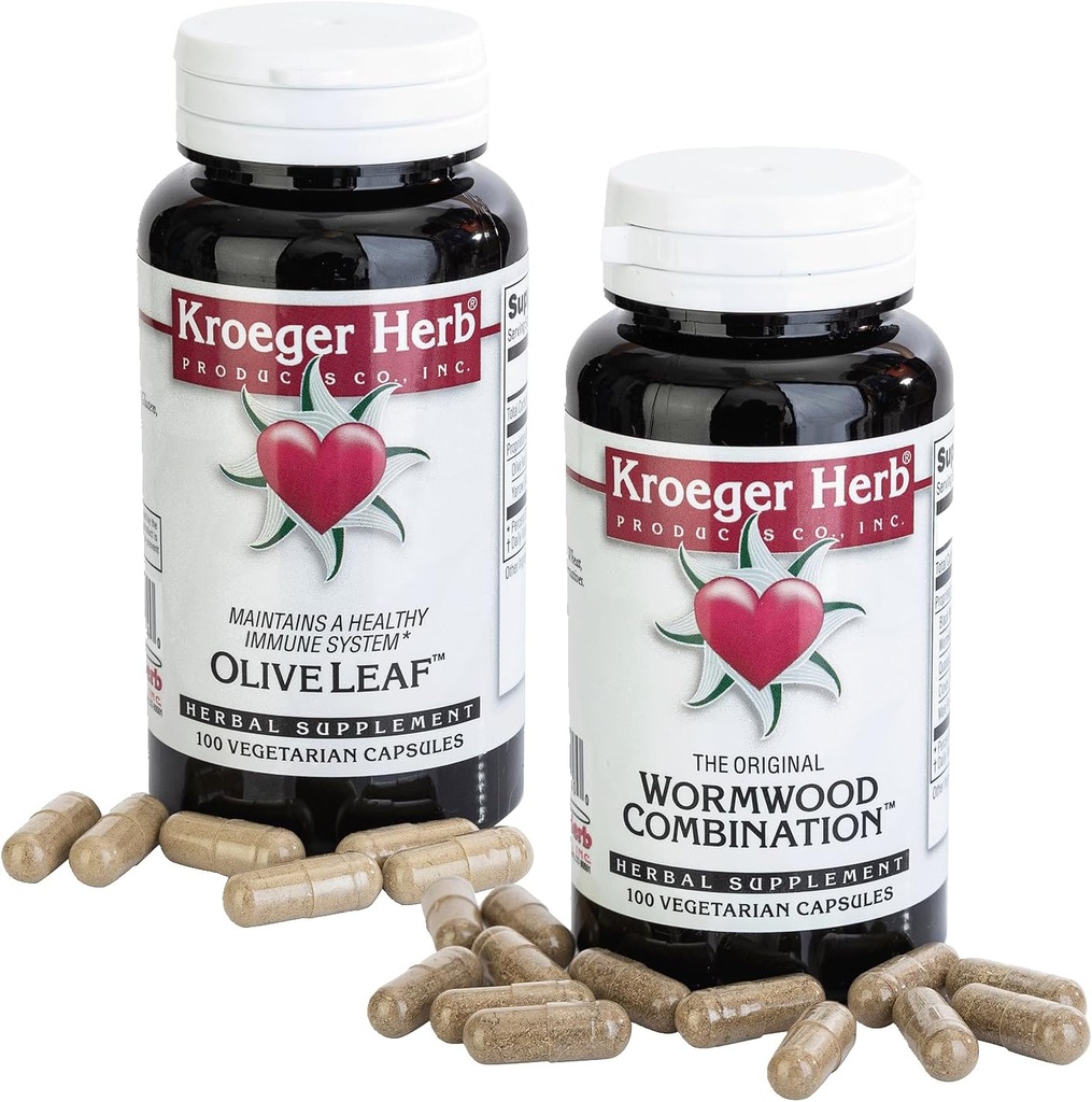 Prodotti Kroeger Herb Wormwood and Olive Leaf Duo