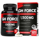 HGH Ergänzungen für Männer & Frauen (120 Count) 1500mg unterstützen Muskelwachstum & Gesunde Levels von Human Growth Hormone - Förderung gesunden Muskel & Erholung für Männer Post Workout Supplement - USA Made