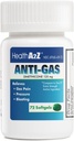 SantéA2Z® Siméthicone de dégazage 125mg de décompression et de gaz de l'estomac