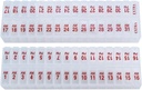 Twice-a-Day Set organizzatore di grandi pillole mensile - AM e PM Medication Organizer per l'intero mese. Set Contiene 2 organizzatori per 1 mese. (New STAY-TIGHT Lids)