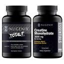 Nugenix Essentials Creatine Monohydrate et Total-T Testostérone Booster pour Hommes