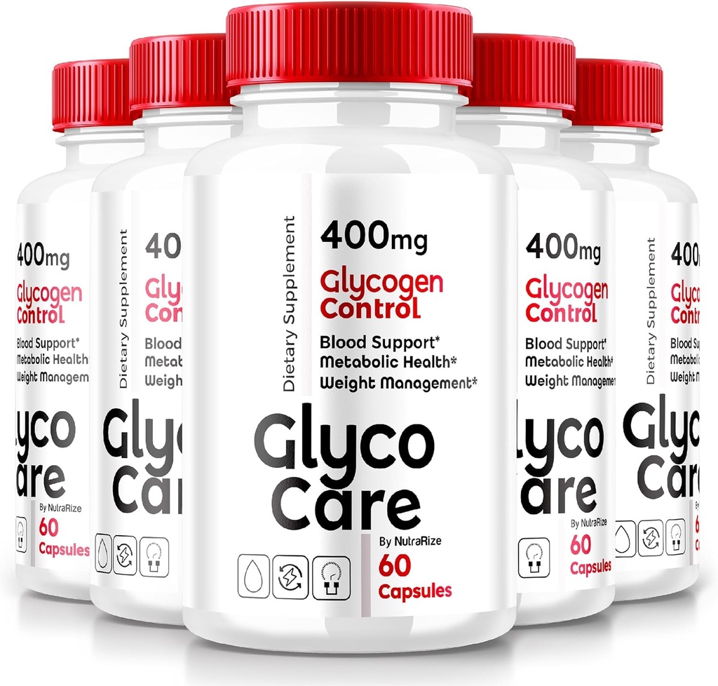 (5 Pack) Glyco Care Capsules, Glyco Care Advanced Blood Support Supplement, Glyco Care Health Support Pills, Maximum Strength Formula for Overall Wellness, Alle Natural GlycoCare Bewertungen (300 Kapseln)