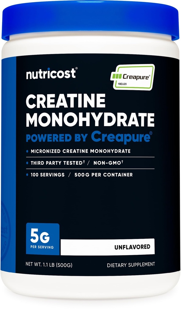 Nutricost Creapure® Creatina Monoidrato 500 Grammi