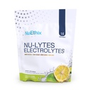 NuEthix Formulations NU-LYTES Electrolytes Packets d'hydratation, Calories Zéro, Sucre Zéro, Carbes Zéro, Non-OGM, Electrolytes Packets de poudre, Glycogen Rechargement, 15 portions (Lime Lemon)