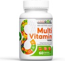 Multivitamina completa di Bioattività degli uomini di LiveGoodTM, supplemento giornaliero con vitamina A, B12, C, E, Lycopene, Vegan, 60 capsule