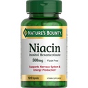Nature's Bounty Niacin 500mg Flush Free, Cellular Energy Support, unterstützt Nervous System Health, 120 Kapseln