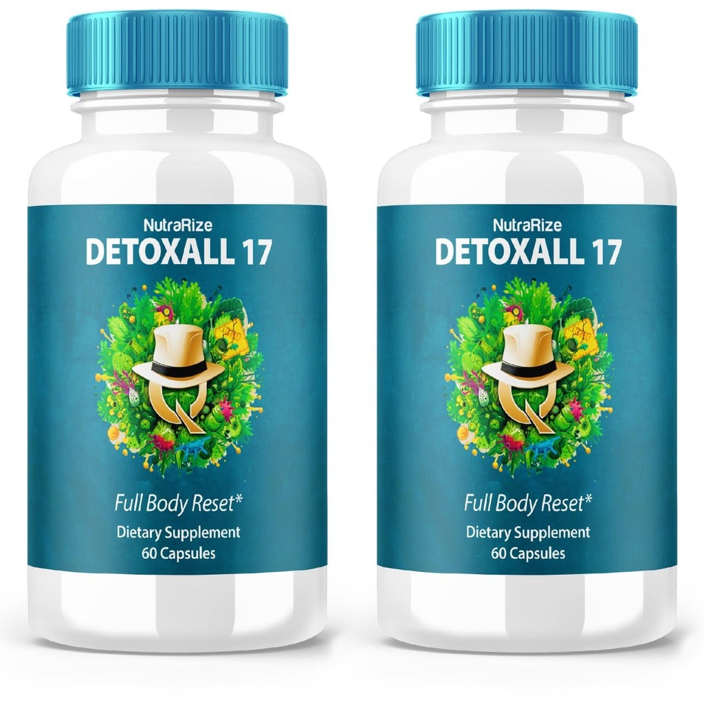 (2 Pack) DetoxAll 17, DetoxAll 17 Full Body Reset, DetoxAll17 Integratore alimentare per Salute e Benessere Complessiva, Forza Massima Pillole All-Natural per Aumentare l'Energia, Detox Tutto 17 Review (120 Capsule)
