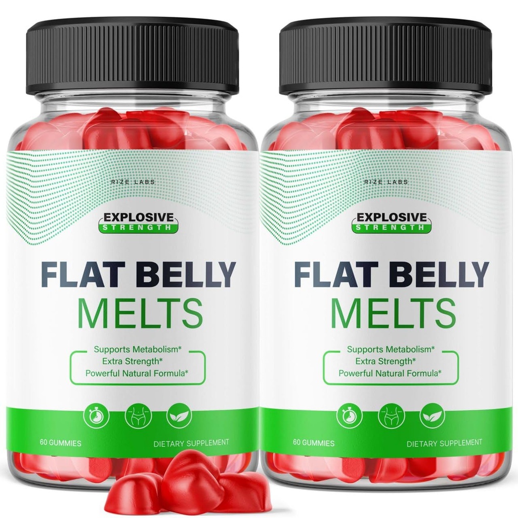 Flat Belly Melts Keto ACV Gummies for Advanced Weight Loss with Apple Cider Vinegar, Supplement Helps in Reducing Belly Fat (120 Gummies)