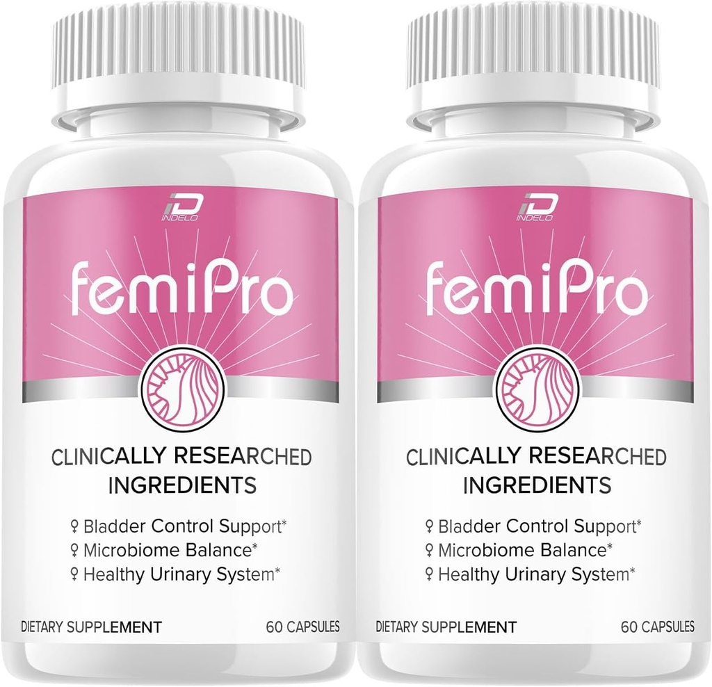 Supplemento FemiPro - Probiotic Femi Pro Pillole, FemiPro 24 ore Supporto Microbiome Probiotico Controllo urinario Salute, Femie Pro Recensioni (2 Pack - 120 capsule)