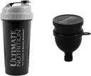 Ultimate Nutrition Filtro Shaker Bottiglia e triplo strato Funnel con Capsule e Polvere Organizzatore