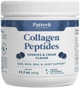 Muster Wellness Collagen Peptides Powder (Typ I & III) - Haar, Nägel, Haut und Gelenkunterstützung - Gras Fed & Weide-Raised - Hydrolyzed, Non-GMO, Dairy Free, & Keto-Friendly - Cookies & Cream (13 Oz)