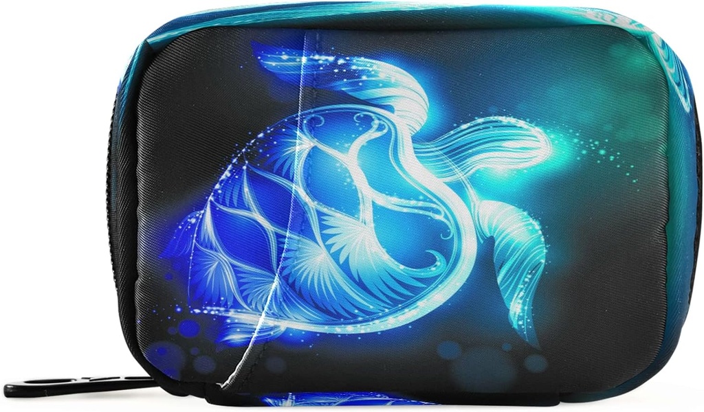 Galaxy Schildkröte Pille 7 Tage Pille Fall Reisen Pille Organizer Tasche mit Reißverschluss Tragbare Wochentasche Kompakte Größe für Vitamin-Ergänzungshalter