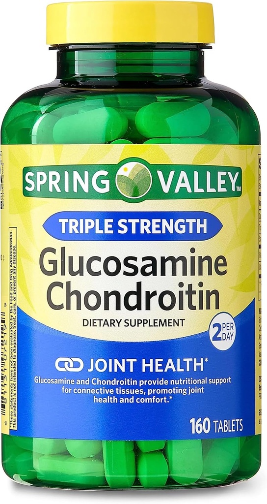 Spring Valley - Glucosamine Chondroitin, Triple Strength, 160 Tabletten von Spring Valley