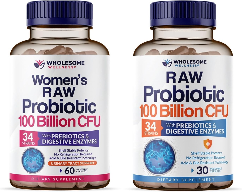Bien-être sain 100 milliards d'UFC avec prébiotiques et probiotiques biologiques 100 milliards d'UFC pour hommes et femmes