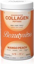 Polvere avanzata di proteine del collagene marino con acido ialuronico, Glutathione & Biotin | No Smell & Easy to Mix with No Aggiunto Zucchero 250G (Mango-Peach Pack di 1)