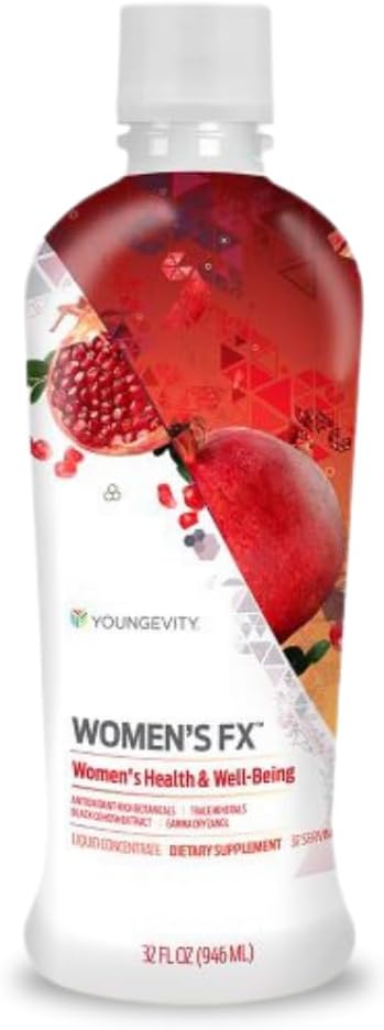 Youngevity Women's FX mit Black Cohosh, 32 Oz – Natural Supplement Drink - Menopause Relief und All-Essential, Vitamine in einer Flasche