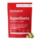 humanN SuperBeets Heart Chews Advanced - 100mg de CoQ10 Plus Extrait de betterave et de graines de raisin, 60 Compte