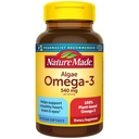Nature Made Algae olio Omega 3 Supplemento 540mg, Omega 3 Fish Oil Alternative, 70 Veggie Softgels, Sostenibile, Basato sulle piante, per il cuore sano, cervello e sostegno agli occhi, 70 Softgels