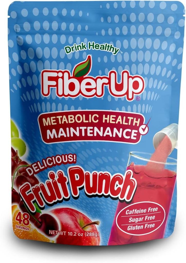 Delicious, Prebiotic Soluble Fiber Supplement, Fruit Punch, 48 Servings.