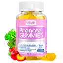 Gommies prénatales sans sucre — 30+ nutriments (Choline, Folate, Fer, Vitamine) pour le soutien foetal et neural, les os, l'énergie et l'immunité — Vitamines prénatales végétales fabriquées aux États-Unis pour les femmes (60 Gommies)