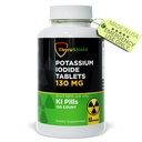 Comprimés d'iode de potassium 130 mg de comprimés d'iode 120ct pour exposition aux rayonnements - Pilules d'iode de potassium - YODO Naciente - Pilules de KI - Fabriqués aux États-Unis - ThyroShield