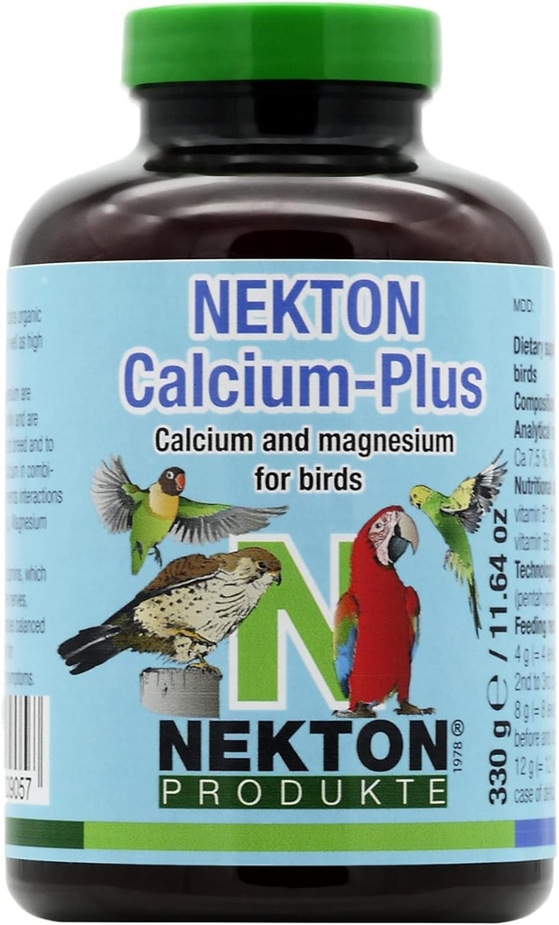 Nekton Calcium Plus - Calcio con Magnesio e Vitamine, Bianco, 330g/11.64 oz