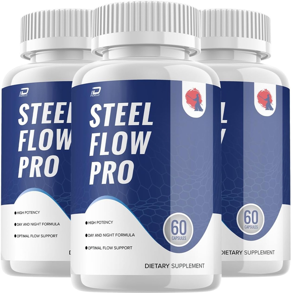 Steel Flow Pro Supplemento per gli uomini – SteelFlowPro Advanced Energy Pills, SteelFlow Pro Supplements Still Flow Pro for Men Health Supplement, Recensioni (3 Pack - 180 Capsules)