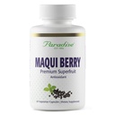 erbe paradisiache, Estratto di bacche di Maqui Organico, 400 mg, Concentrato fresco, congelato per la potenza superiore, Non OGM, Vegan, 60 capsule