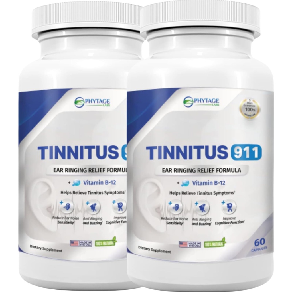 Tinnitus 911 - Tinnitus Relief Supplement - Ohrring Relief - 2 Pack