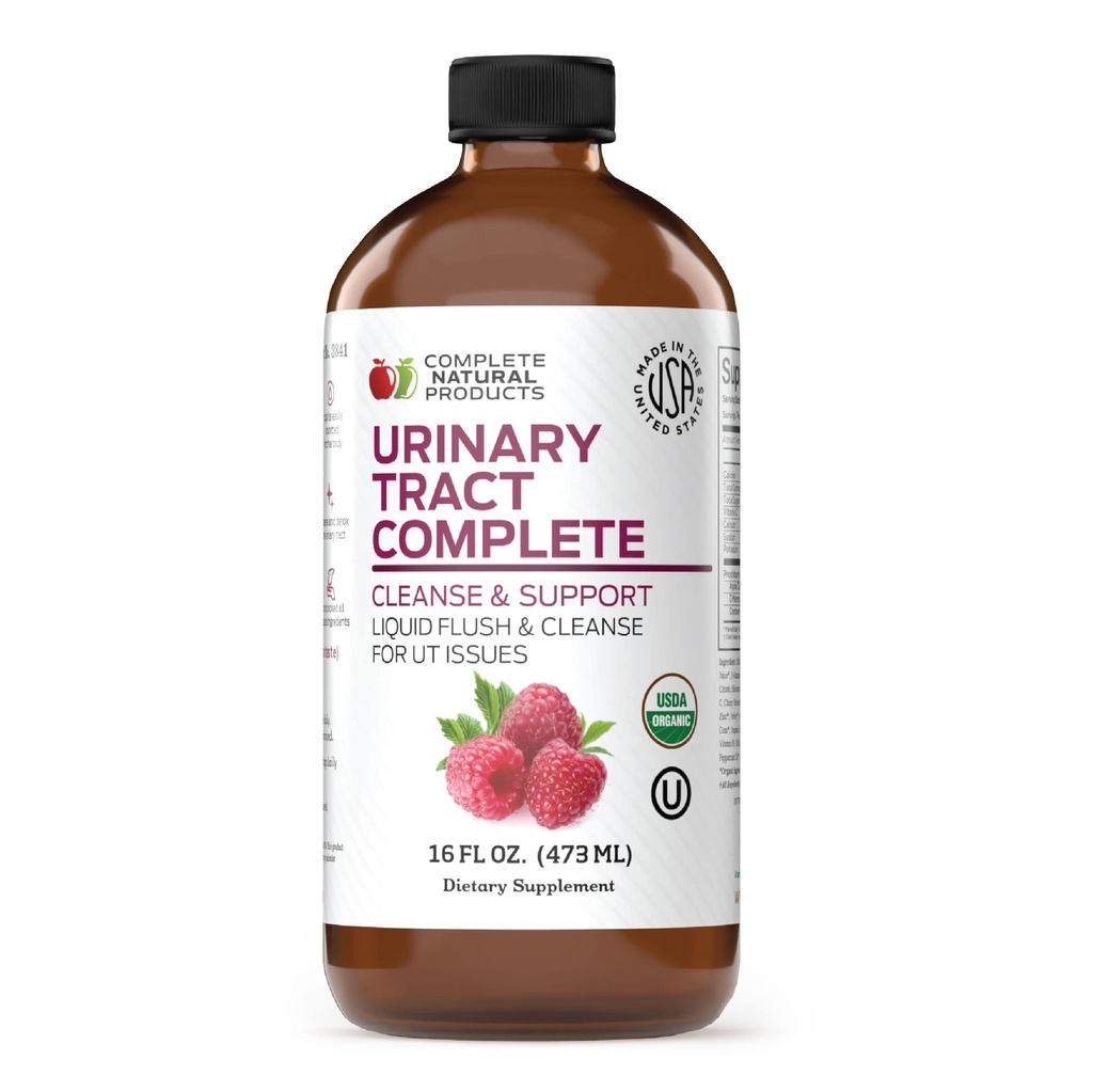 Prodotti naturali completi Tratto urinario Completa 16oz - Supplemento liquido per la salute del tratto urinario con mirtillo organico, D-Mannose, radice di barbabietola, semi di finocchio e curcuma