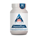 Ayush Herbs Neem Plus - Verdauungsgesundheit für Frauen & Männer, Gut Support-Ergänzung für Stomach & Haut Gesundheit, Immununterstützung - 90 Vegetarische Kapseln (1 Zähler)