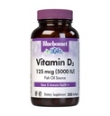 Bluebonnet Nutrition Vitamina D3 5000 IU Softgels, Aids in crescita muscolare e scheletro, Cholecalciferol da Fish Oil, Non OGM, Gluten Free, Soy Free, Dairy Free, Giallo, 250 Softgels