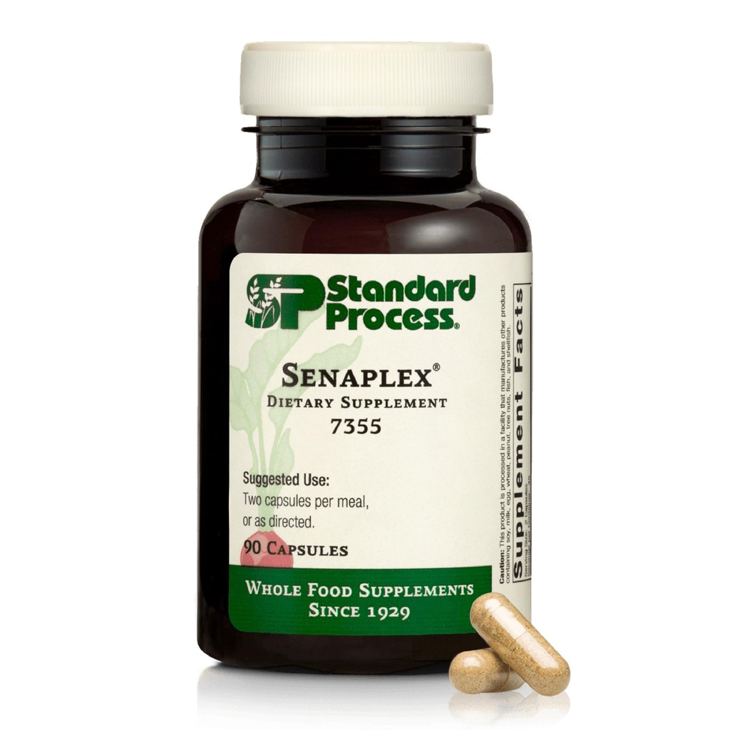 Senaplex di processo standard - Supporto di sistema nervoso con niacina, vitamina B12 & B6 - Supporta la salute del cervello e la salute cellulare - Offre attività antiossidante - Non-Dairy - 90 capsule (45 Serve)