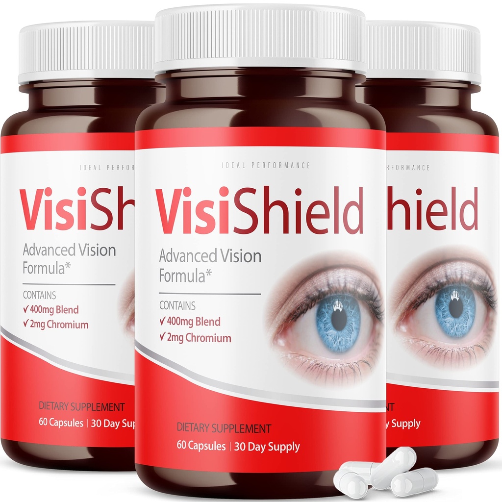 (3 Pack) Visishield Advanced Vision Formula for Eyes Supplement Pills Vitamins (180 capsule)