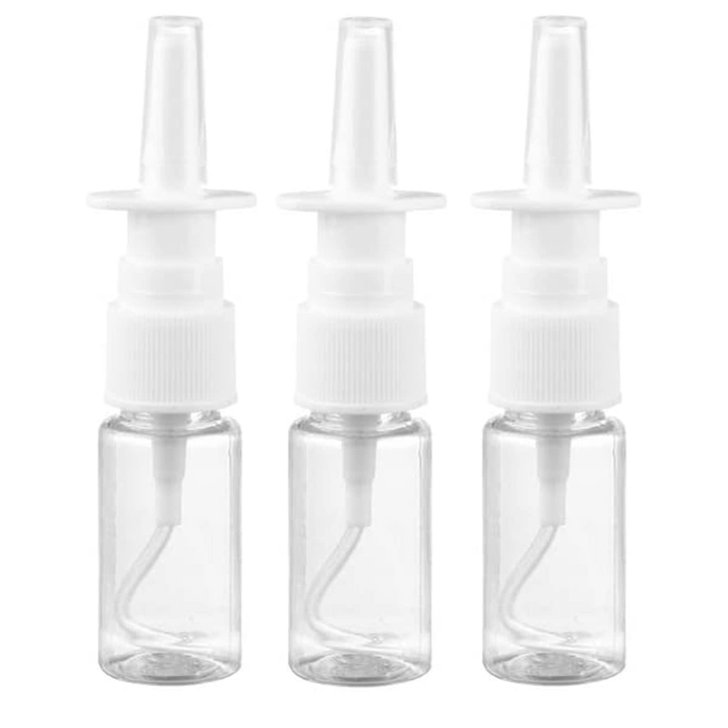 Medsuo 3pcs 10ml Nasal Spray Flaschen Mist Sprühflasche klar Leer Rhinitis Pflegespray Direkt Sprühbehälter für Saline ätherische Öle