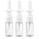 Medsuo 3pcs 10ml Nasal Spray Flaschen Mist Sprühflasche klar Leer Rhinitis Pflegespray Direkt Sprühbehälter für Saline ätherische Öle