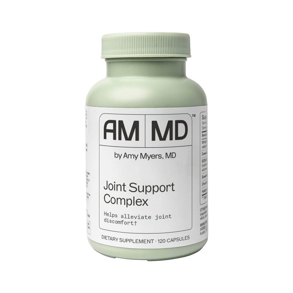 Amy Myers MD Joignez-vous au complément complexe de soutien - Soutien à la santé et à la mobilité conjointes - Glucosamine HCL - Chondroitine - Turmère - 120 Capsules