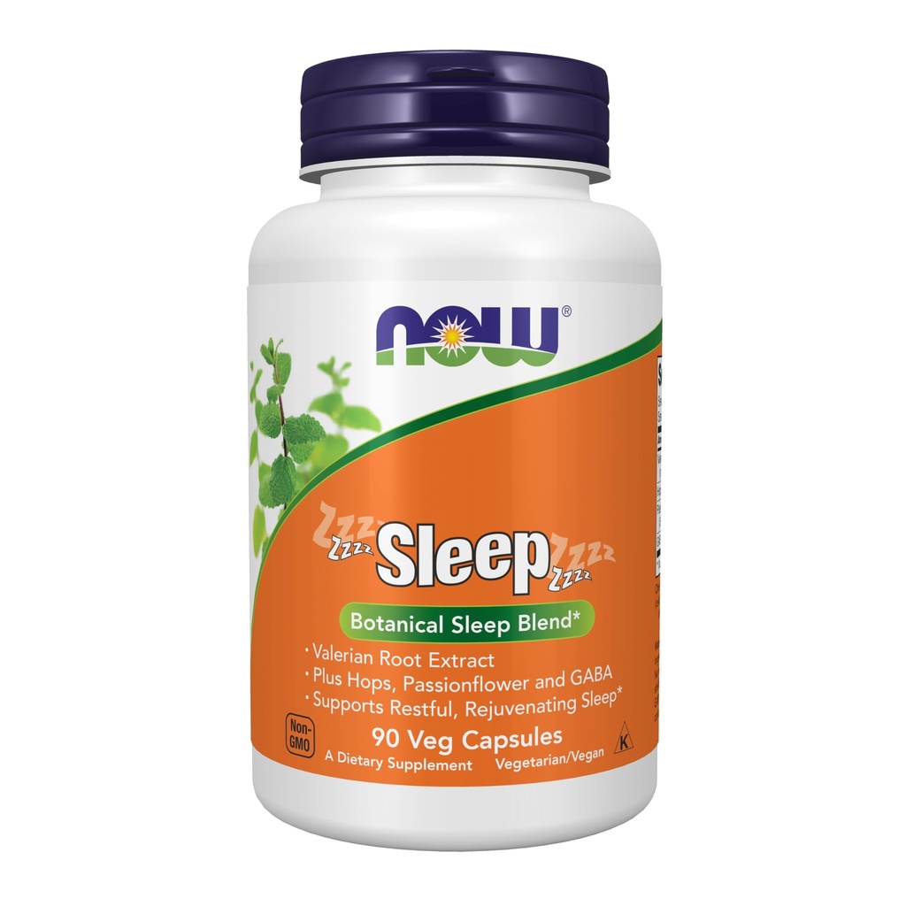 JETZT Nahrungsergänzungsmittel, Schlaf mit Valerian Root Extract Plus Hops, Passionflower und GABA, Botanical Sleep Blend*, 90 Veg Kapseln