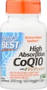 Doctor's Best High Absorption CoQ10 Gemüse Kapseln, 200 mg, 60 Graf