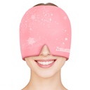 ZNÖCUETÖD Migraine Kopfschmerz-Relief Hut Vollkopf-Eis-Pack Wrap Cooling Gel Ice Beanie Kalte Kappe Heiß/Cold Compress-Therapie für Sinus, Stress, Spannung, Kopfschmerzen Relief, Frauen