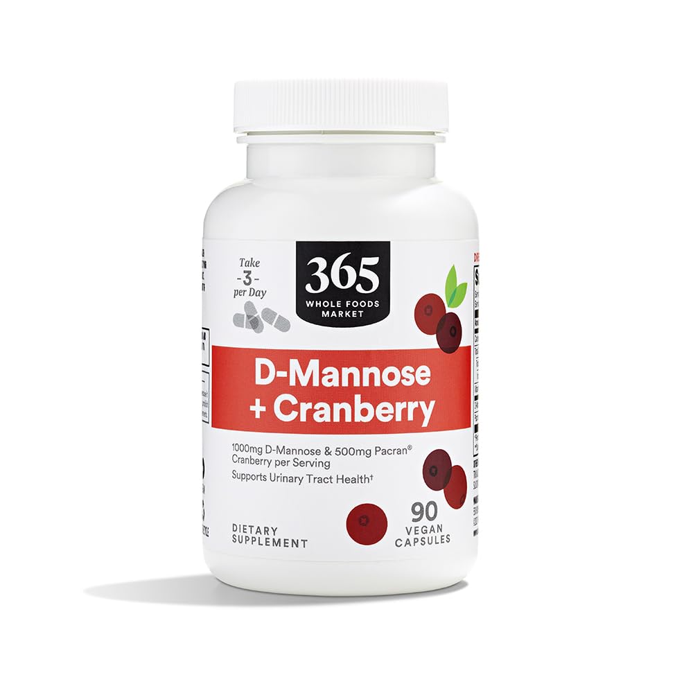 365 par Marché des aliments entiers, D-Mannose avec canneberge, 90 comtes