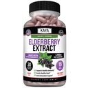 Kaya Naturals Elderberry Immune Support - Extrait de baies d'eau, riche antioxydant vitamines premium, 1200mg Impune System Booster Sambucus Capsules - 30 Compte